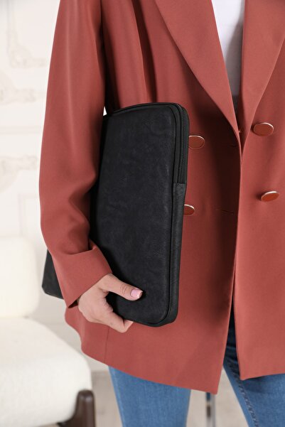 the modawest Черен унисекс 13-14-15,6-16 инча, съвместим калъф за Macbook, чанта за преносим компютър, чанта за лаптоп