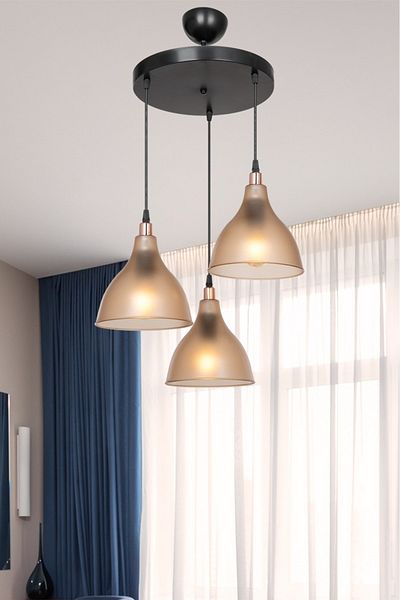 EvLight Zano 3-Piece Honey Chandelier