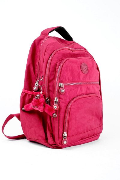 Lal Shoes & Bags Women's Backpack Crinkle Large Size-black
