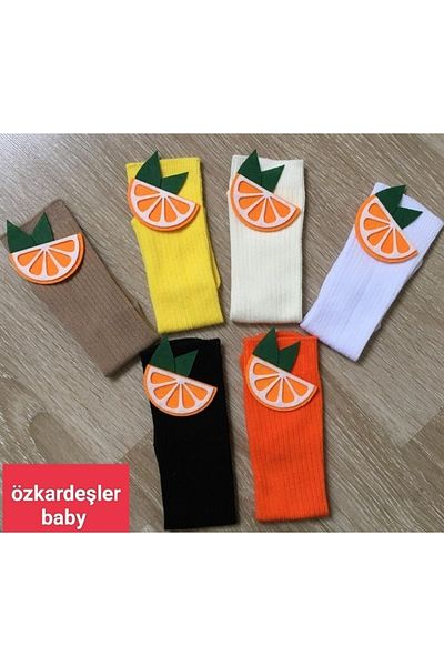 ÖZKARDEŞLER BABY Комплект от 6 филцови чорапи до коляното за бебета и деца