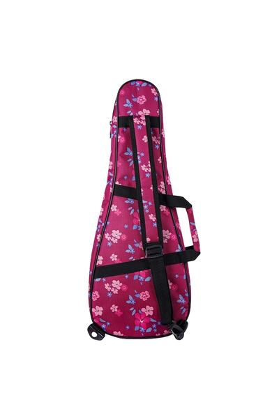 Wagon 04 Serisi Tenor Ukulele Çantası - Hibiscus Pembe