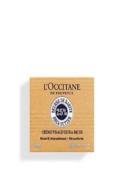 L'Occitane 50ml Organic Shea Butter - Softening Moisturizing Cream with Glycerin
