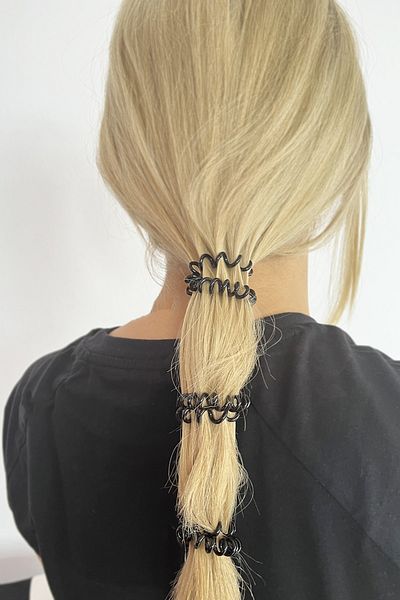 TAKIŞTIR Cataramă spirală mică de culoare neagră din 3 piese