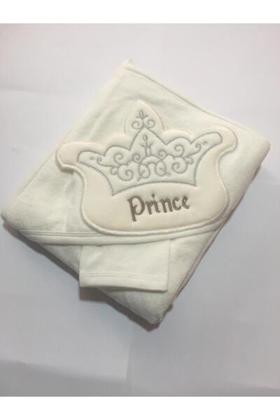 Prince - Princess Nakışlı Babyline Bebek Havlusu