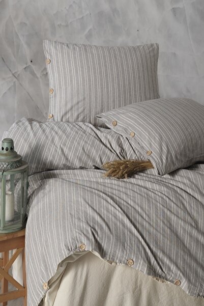 Macas Home Helios %100 Pamuklu İpliği Boyalı Yıkamalı Tek Kişilik Nevresim Takımı 160*220