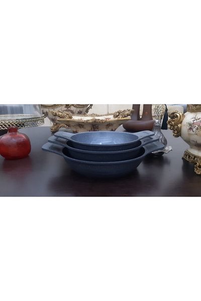 ThermoAD 3 Piece Casserole and Pan Set Without Lid