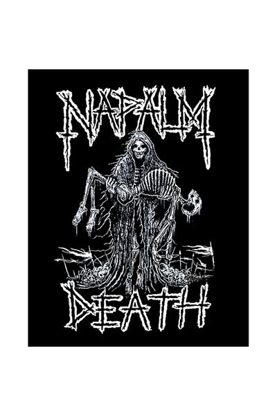 Z zepplin Napalm Death Skeleton Patch mare pentru spate