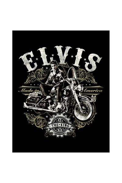 Z zepplin Elvis Made in America Patch mare pe spate