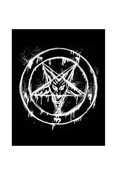 Z zepplin Pentagram Splash Patch mare pe spate