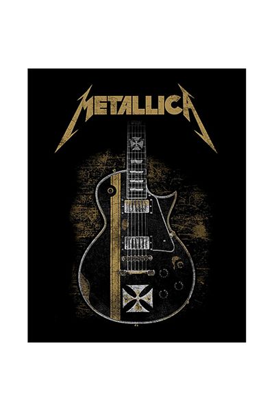 Z zepplin Plasture de plasture pentru spate mare Metallica Guitar Cross