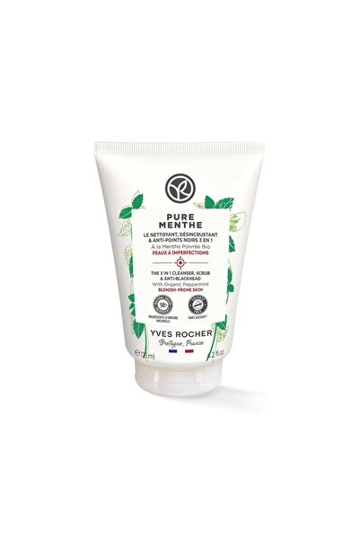 Yves Rocher Peeling Etkili Yüz Yıkama Jeli - Akneye Eğilimli Ciltler / Pure M...