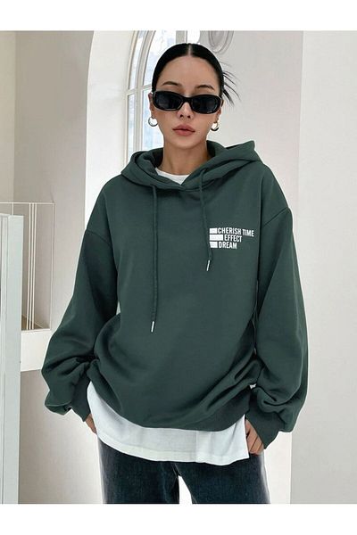 MOONBULL Nefti Unisex Dream Effect Printed Hooded Sweatshirt