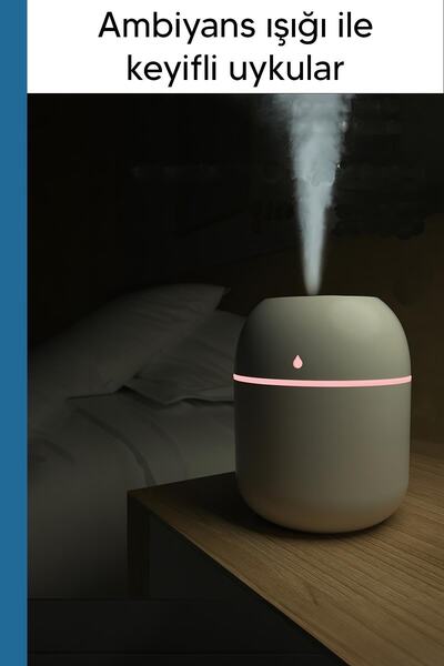 DEMPOWER Damla Model Hava Nemlendirici Buhar Makinesi Beyaz