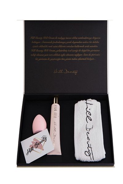 Hill Beauty Turkey Bb Cream Medium 25 Spf, Makeup Sponge and Hair Makeup Tape Sparkle Box