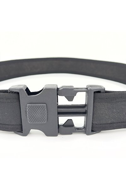 Asker Kolisi Siyah Kalın Palaska - Jöak Polis Özel Güvenlik Outdoor Kemer (5 Cm Genişlik)