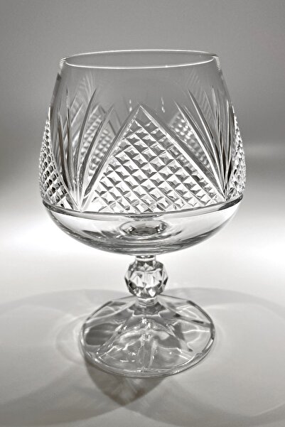 Bohemia Collection Sterna Kristal 6'lı Kahve Yanı Su Bardağı / Konyak Kadehi Seti 250cc Katrina Model