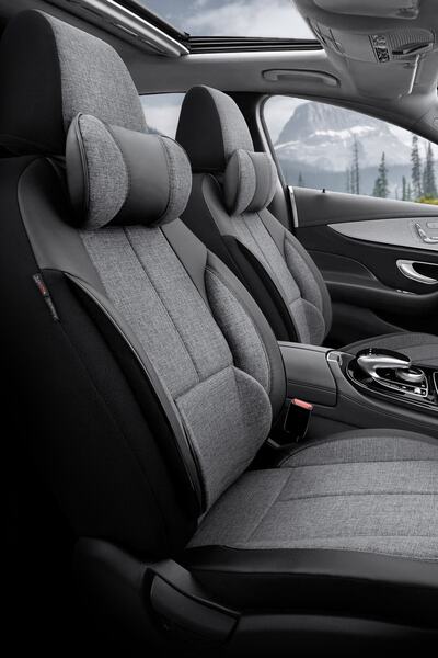 Otom Voyager Design Premium Leather-Linen Ultra Comfortable Universal Car Sea...