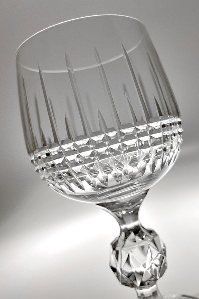Bohemia مجموعة Sterna Crystal مكونة من 6 أكواب مياه باللونين الأبيض والقهوة - موديل 150 سم مكعب من ريو
