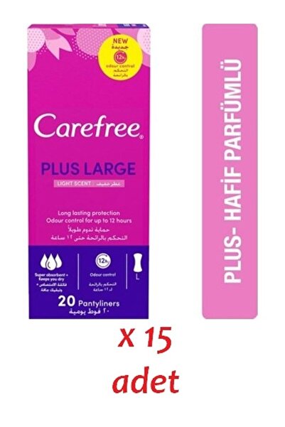 Carefree Günlük Ped Plus Large 20'li 15 Pkt