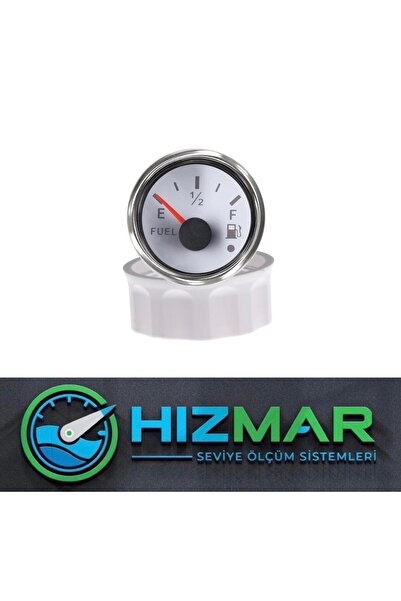 Hızmar Beyaz Yakıt Seviye Göstergesi - Özel Tasarım Alarm Ikaz Ledli