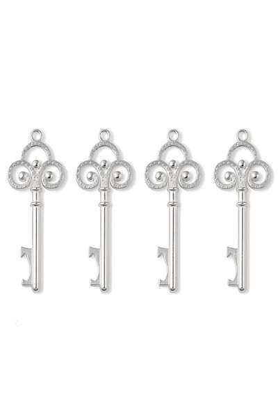 Sensoria Love Key 4 τεμαχίων Διακοσμητικό ανοιχτήρι Cola Soda Soda και Ανοιχτήρι μπουκαλιών Χάλκινο