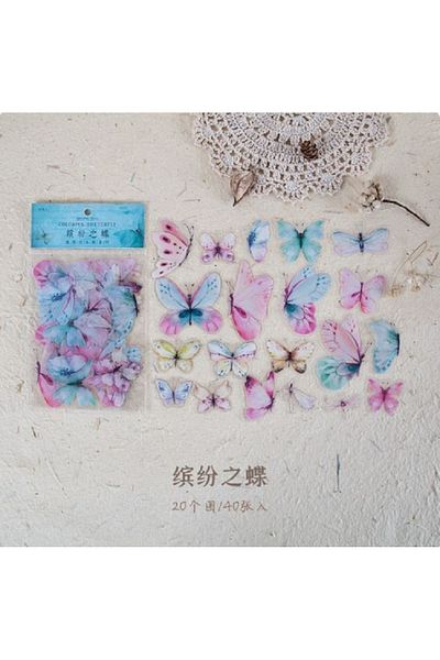SF SCRAPBOOK KIRTASİYE Scrapbook Butterfly Sticker, Agenda Planner, Bullet Journal