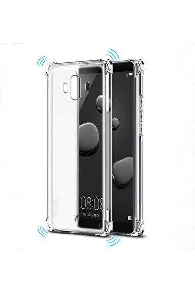Techaks Huawei Mate 10 Pro Kılıf Köşeleri Airbag'li Darbeye Dayanıklı Şeffaf Sert Kılıf Antishock