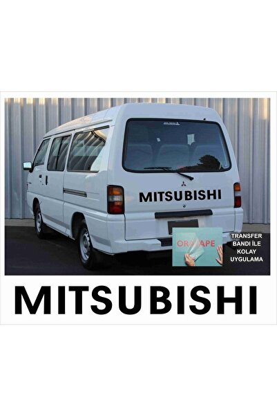 zafrakreklam ملصق حافظة ميتسوبيشي L300 مقاس 100x12 سم أسود