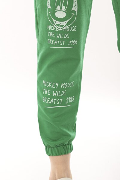 Green Hill printed summer sweatpants