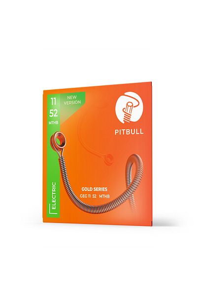Pitbull Strings Gold Series Electric Guitar String Set of 3 (Wire Winder 10 Pena) Geg 11-52 Mthb 3Pswp