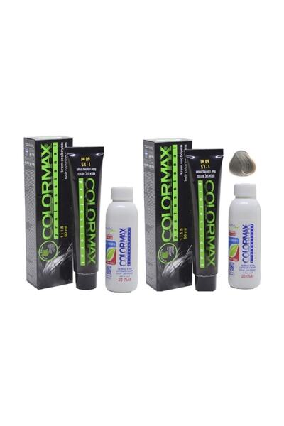 Colormax 8.1 Açık Küllü Kumral 2'li + Orjınal Oksidan Krem 90ml 2'li