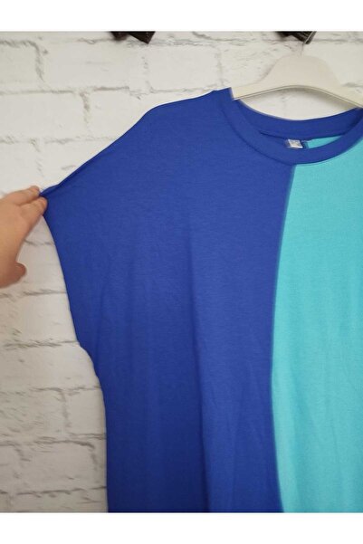 anne moda ankara o-neck, low sleeve, All viscose cotton, lycra slim dress