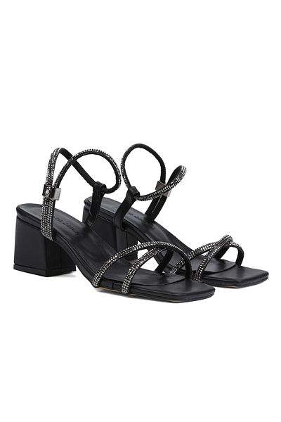 Pierre Cardin ® |   PC-52286-Γυναικεία παπούτσια με τακούνι Black Stone