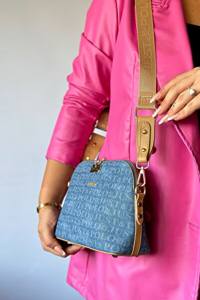 Just Polo حقيبة كتف نسائية متوسطة الحجم للموسم الجديد مكونة من 3 أقسام مقاس 2...