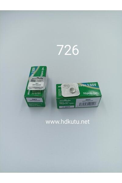 MURATA 397 Sr726sw 1.55v Saat Pili 10 Adet