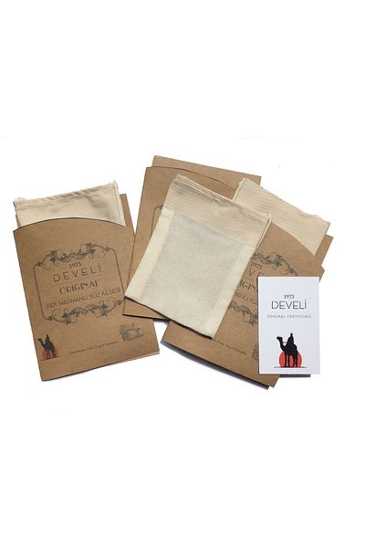 Develi 1973 3 Pieces Natural Silk Blended Mini Facial Pouch