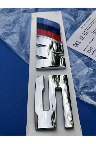 EDEXPORT Bmw Uyumlu M5 Krom Bagaj Yazısı İthal