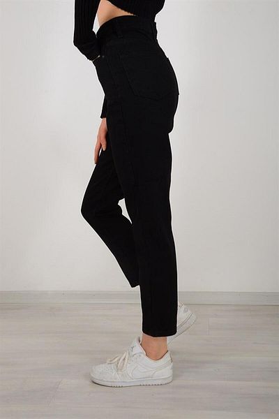 DRC trend Maria High Waist Black Mom Jeans Power Lycra Flexible Jeans