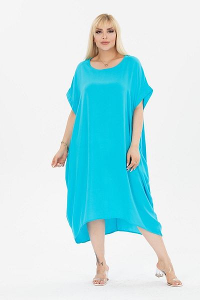 Eceyaman moda ΓΥΝΑΙΚΕΙΟ ΦΟΡΕΜΑ ΜΕΓΑΛΟ Cyan ΜΕΓΑΛΟ ΜΕΓΕΘΟΣ