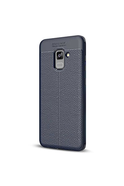 Gpack Samsung Galaxy A8 Plus 2018 Kılıf Niss Silikon Arka Koruma Lacivert