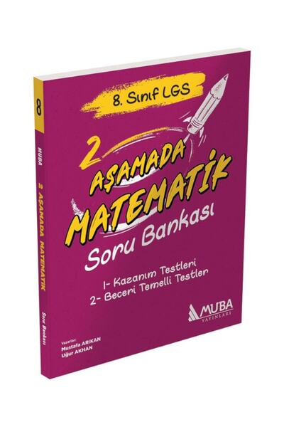 Muba Yayınları 8. Sınıf 2 Aşamada Matematik Soru Bankası Muba Yayınları / Mub...