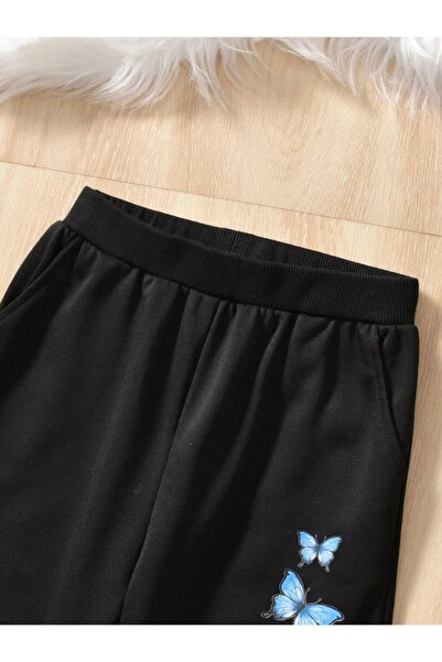 Machetta Dívčí bunda, bunda a tepláky s potiskem černého motýla