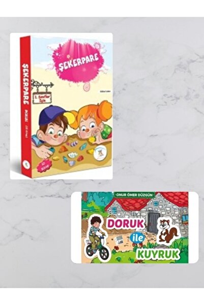 Mavi Deniz Yayınları Doruk Ile Kuyruk Hikaye Seti + Beş renk Şekerpare(10'lu)...