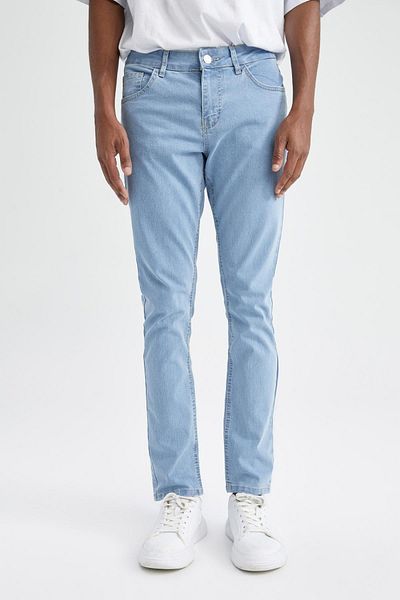 DeFacto Pantaloni de jeans Carlo Skinny Fit, talie normală, picior subțire