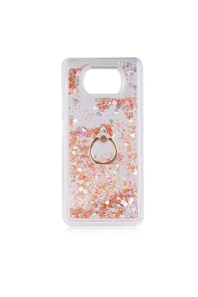 Gpack Xiaomi Poco X3 Pro Kılıf Milce Sulu Yüzüklü Silikon Arka Kapak Gold