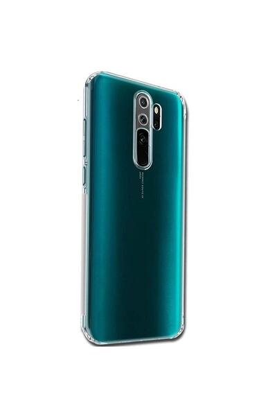 Gpack Xiaomi Redmi Note 8 Pro Kılıf Kamera Korumalı Şeffaf Silikon Renksiz