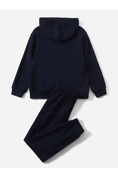 Keywest Σετ αθλητικής φόρμας Father Son Navy Blue Piece Nice Printed Oversize Bottom Top (Αγοράστε 2 τεμάχια για συνδυασμό)