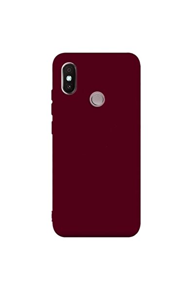 Gpack Xiaomi Redmi Note 6 Pro Kılıf Premier Lüx Yumuşak Silikon Mürdüm