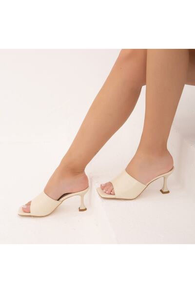 Tamer Tanca Ženske veganske papuče na petu 823 3005 Bn Trlk Y22