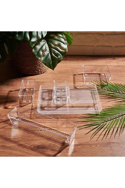 QUTU Transparent Drawer Organizer - 30x23x5 cm